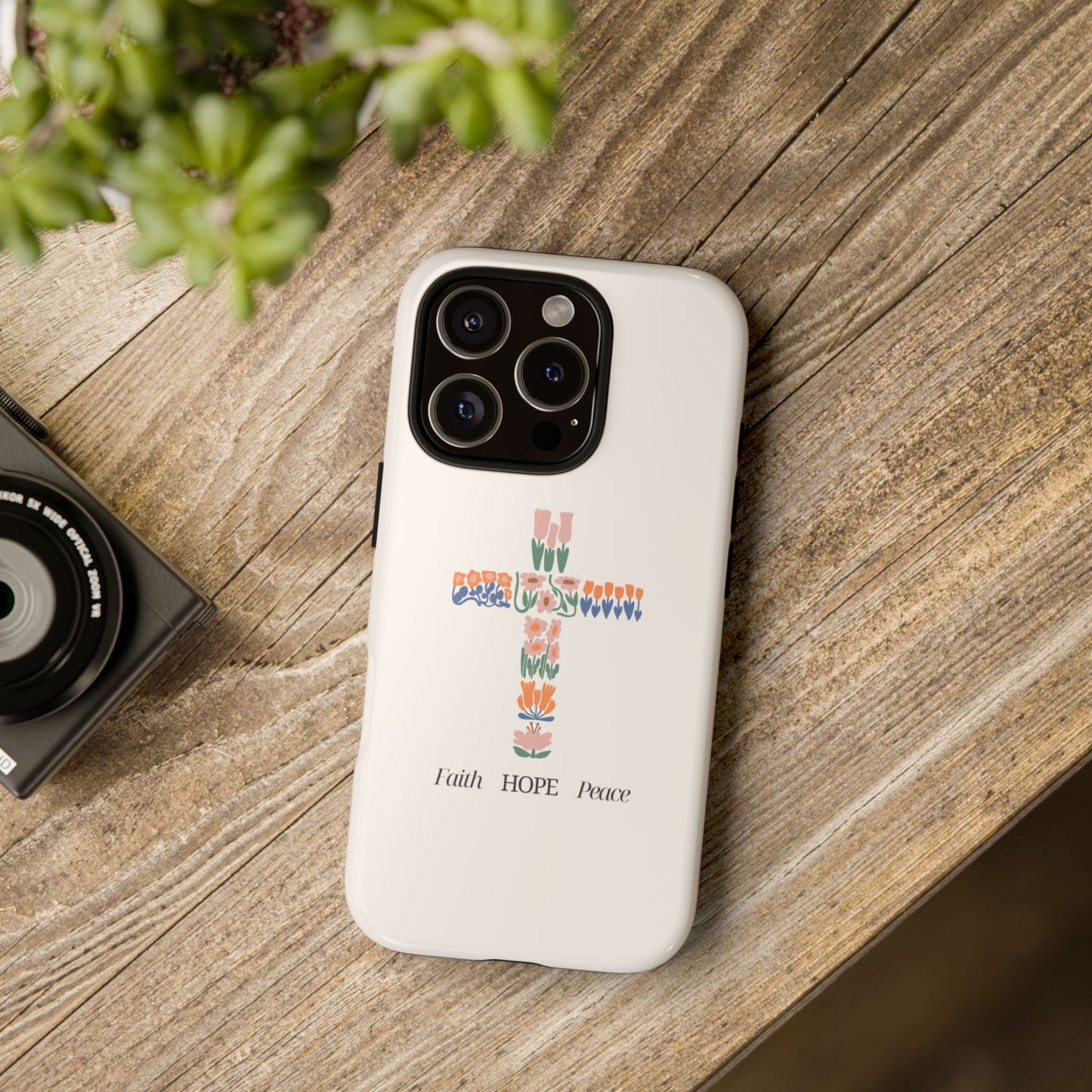 Faith, Hope, Peace Phone Case - Tough Cases for Spiritual Inspiration