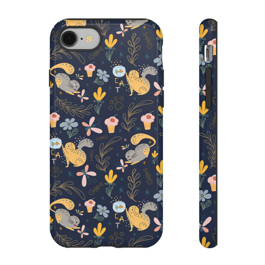 Cat-Themed Tough Phone Case - Tough Case For Stylish Protection