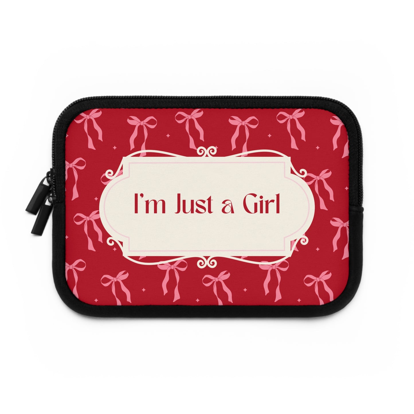 Cute "I'm Just a Girl" Laptop Sleeve – Stylish Protection for Girls