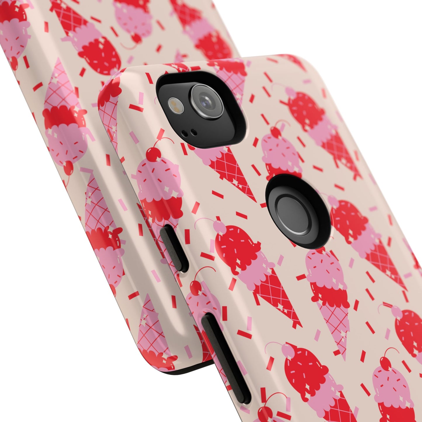 Ice Cream Phone Case - Cute Tough Cases for Ice Cream Lovers, Fun Summer Accessory, Birthday Gift, Colorful iPhone Cover