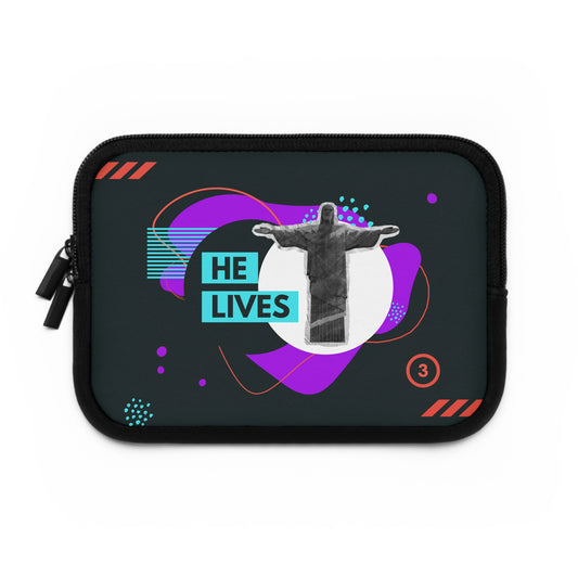 Stylish Laptop Sleeve - 'He Lives' Design for Tech Enthusiasts