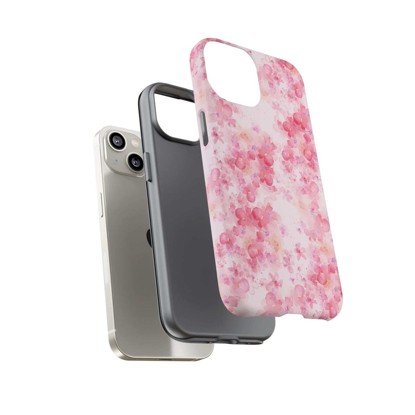 Floral Phone Case - Tough Cases with Pink Blossom Design