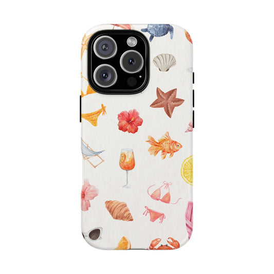Summer Vibes Phone Case - Tropical Beach Design