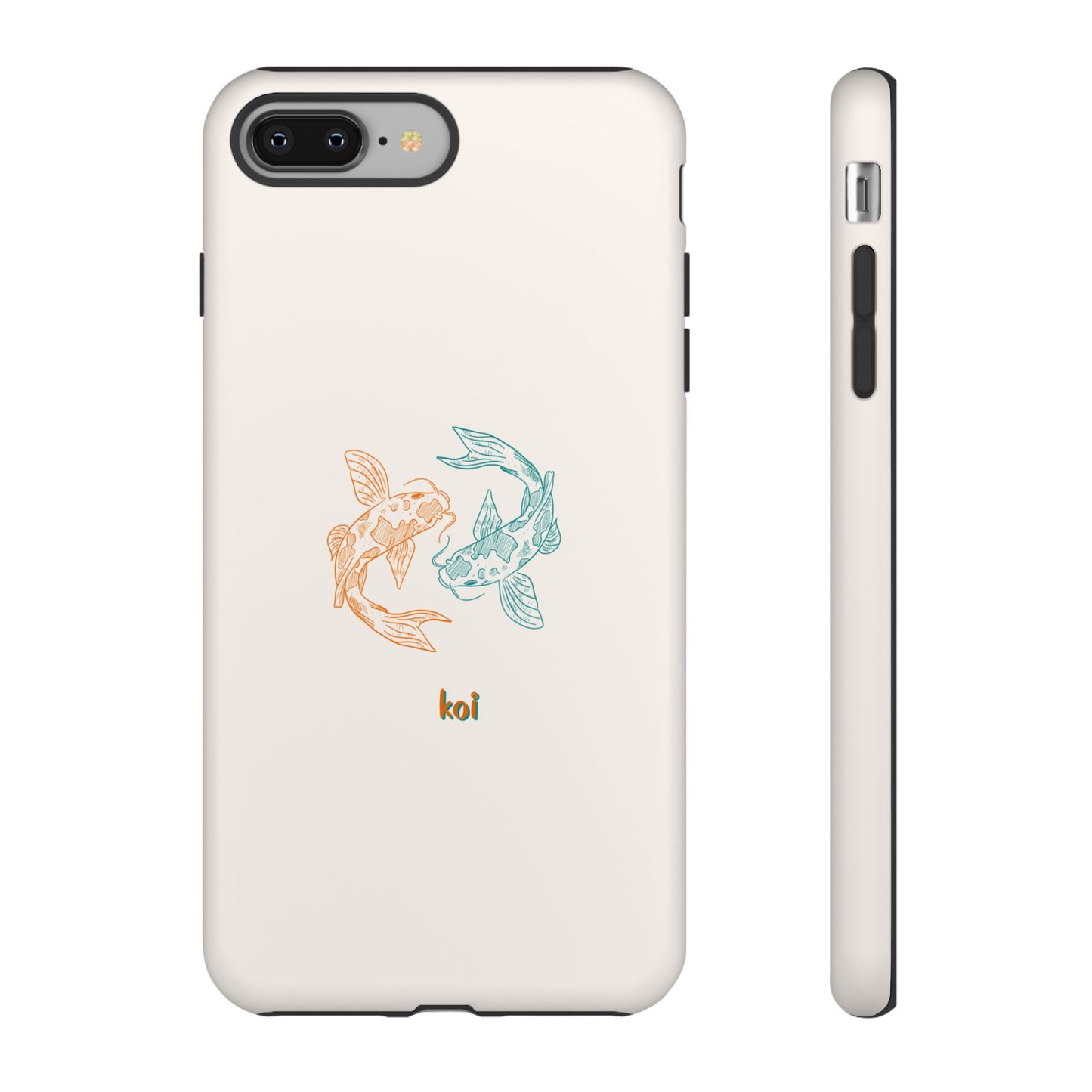 Koi Fish Tough Phone Case - Stylish & Durable Design for Aqua Lovers