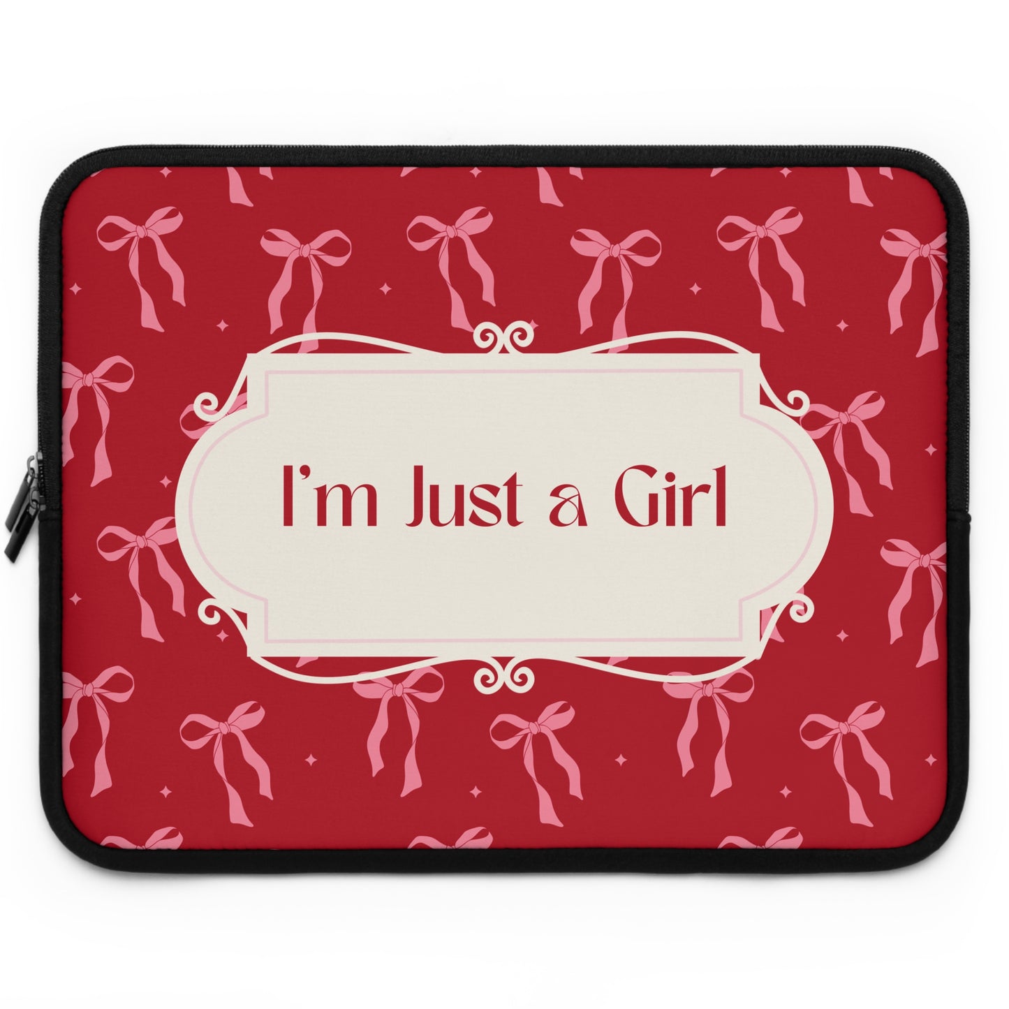 Cute "I'm Just a Girl" Laptop Sleeve – Stylish Protection for Girls