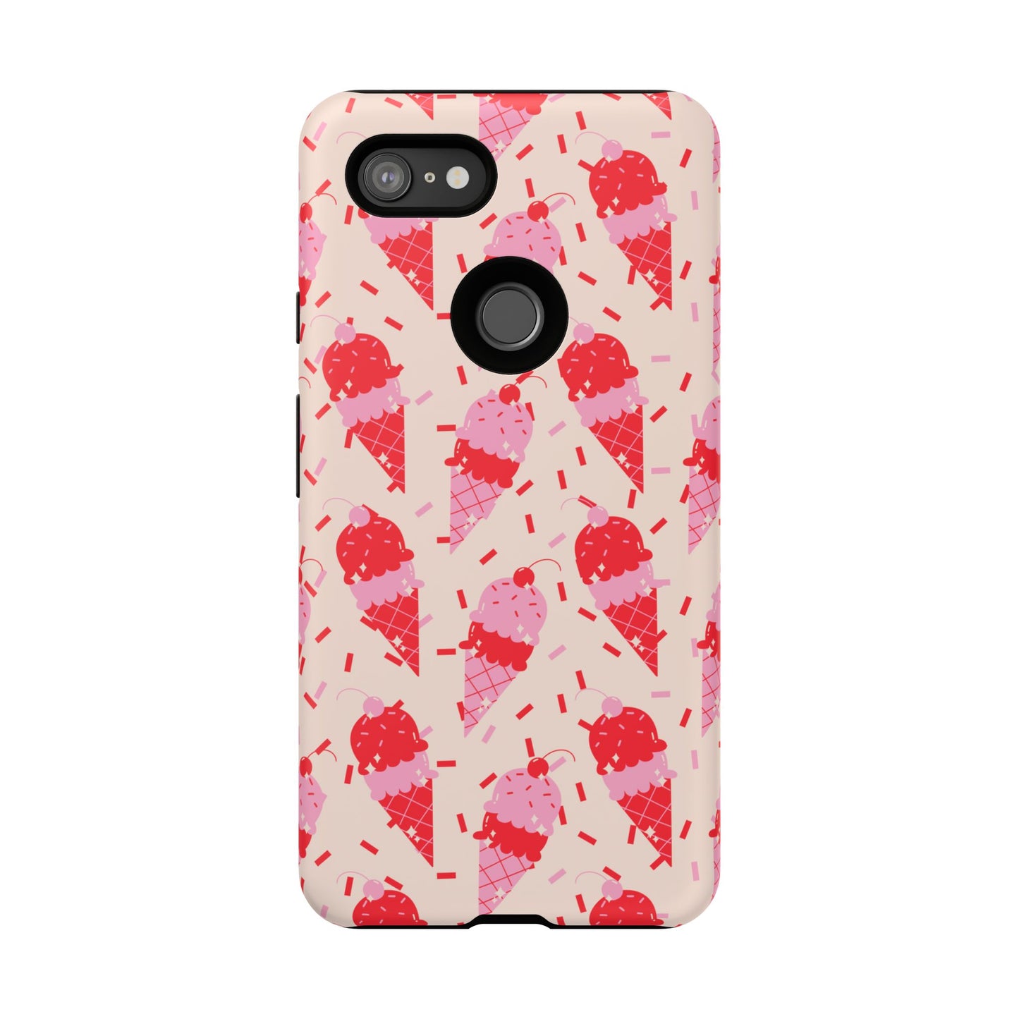 Ice Cream Phone Case - Cute Tough Cases for Ice Cream Lovers, Fun Summer Accessory, Birthday Gift, Colorful iPhone Cover