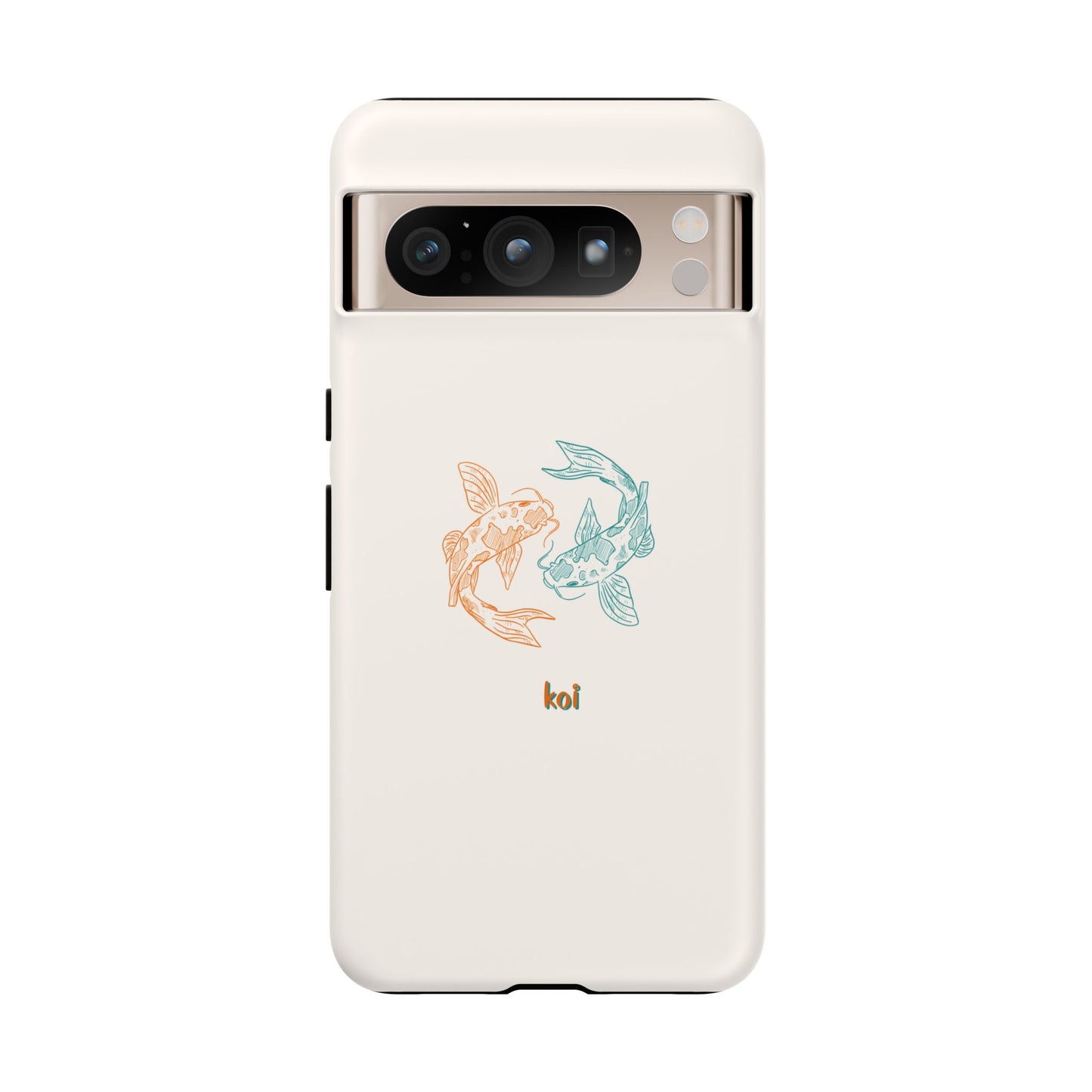 Koi Fish Tough Phone Case - Stylish & Durable Design for Aqua Lovers
