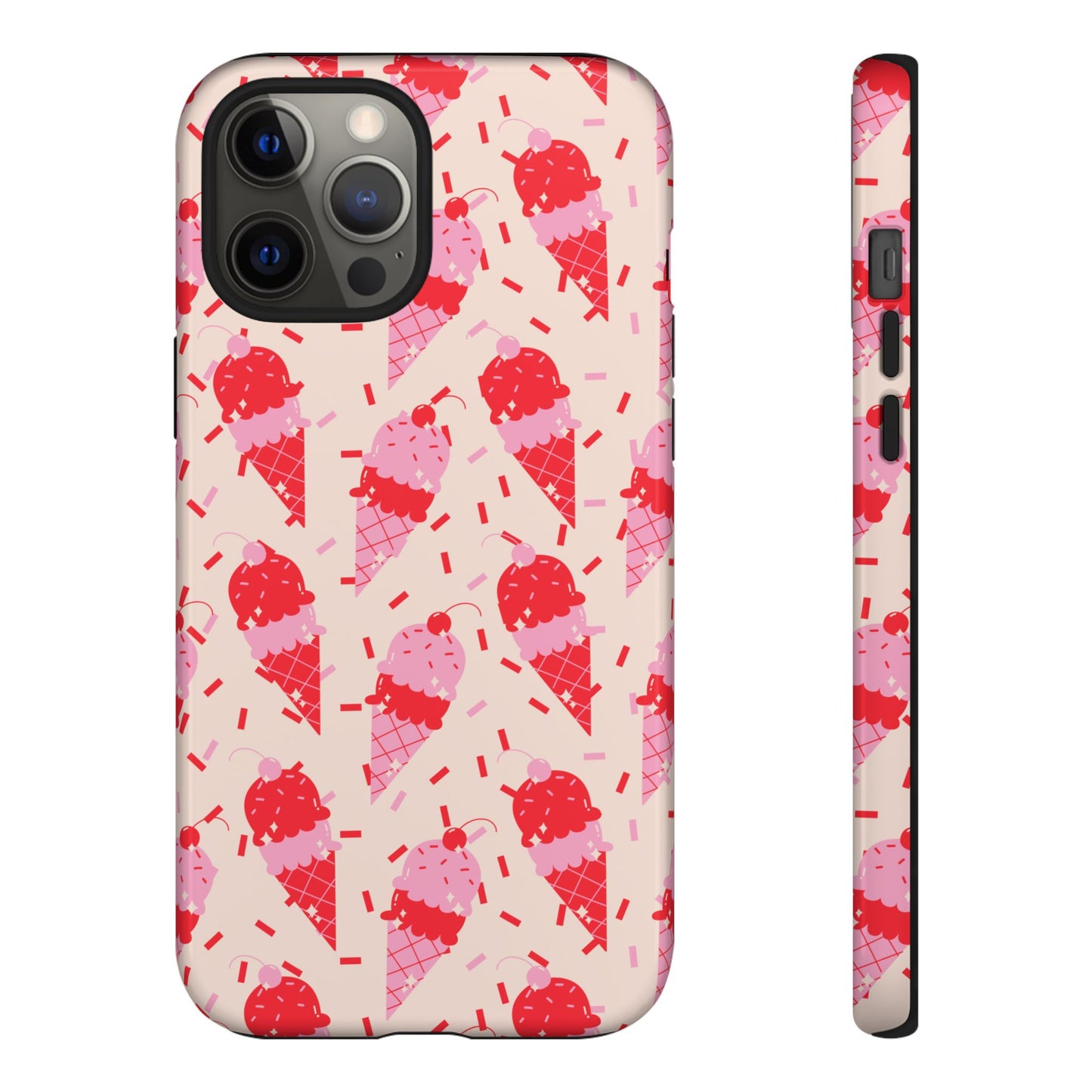 Ice Cream Phone Case - Cute Tough Cases for Ice Cream Lovers, Fun Summer Accessory, Birthday Gift, Colorful iPhone Cover