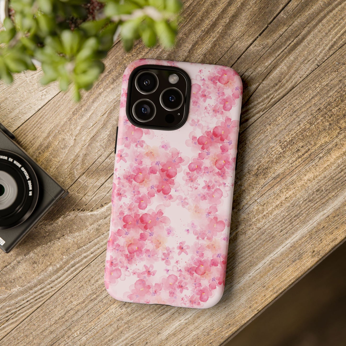 Floral Phone Case - Tough Cases with Pink Blossom Design